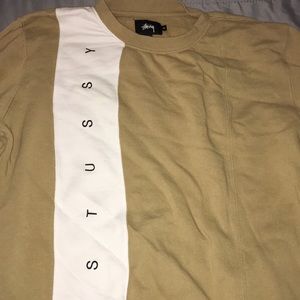 Stussy tan sweatshirt